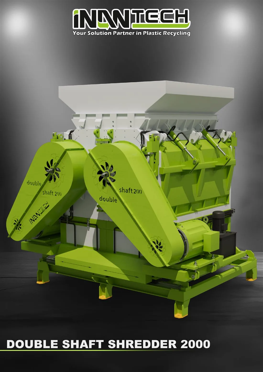 İnan Tech çift şaftlı shredder