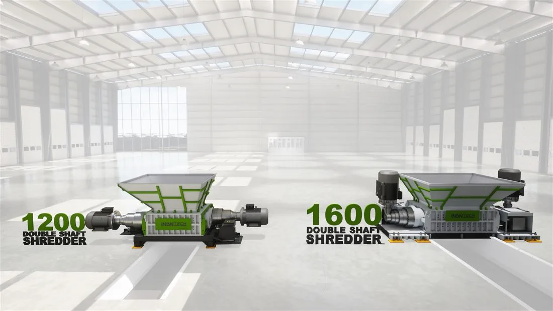 1600 çift şaftlı shredder fotoğraf