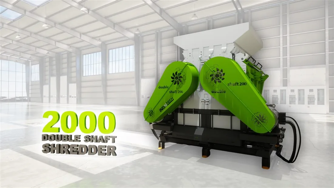 2000 çift şaftlı shredder fotoğraf