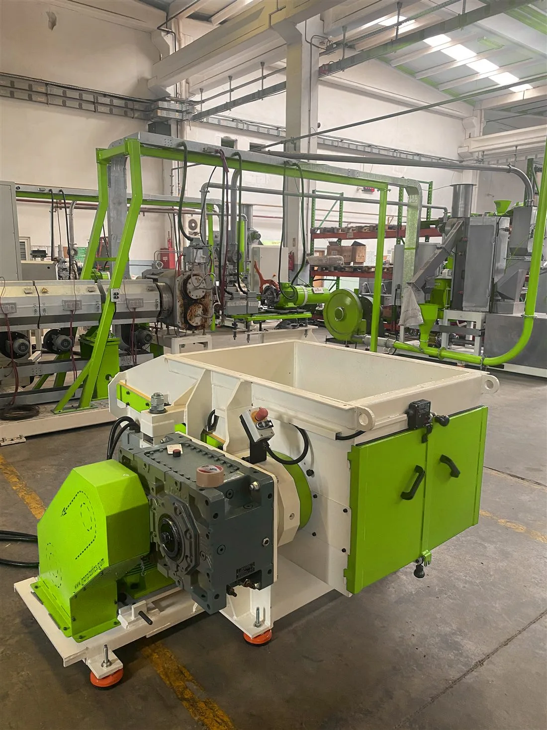 800 tek şaftlı shredder fotoğraf